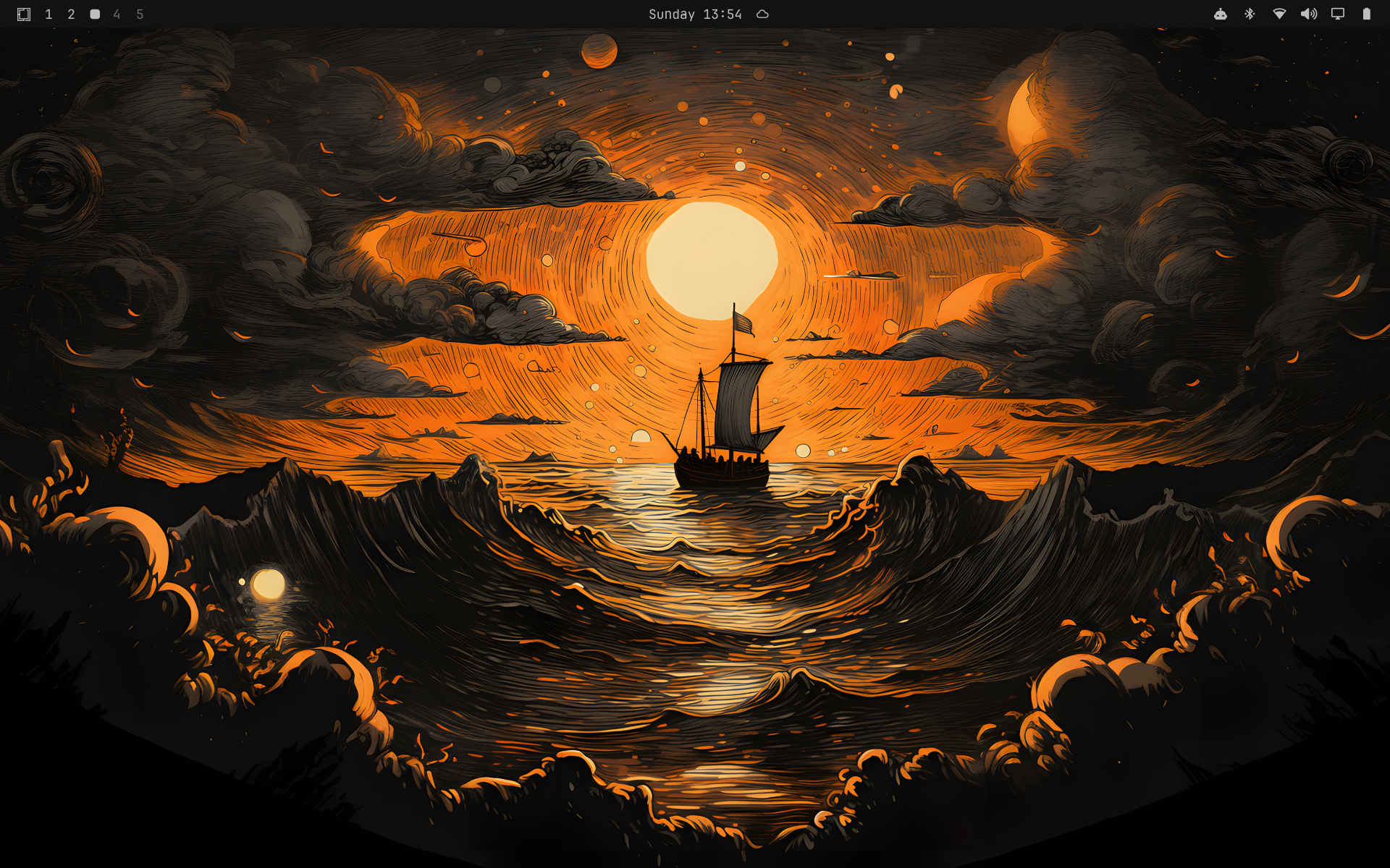 Empty desktop