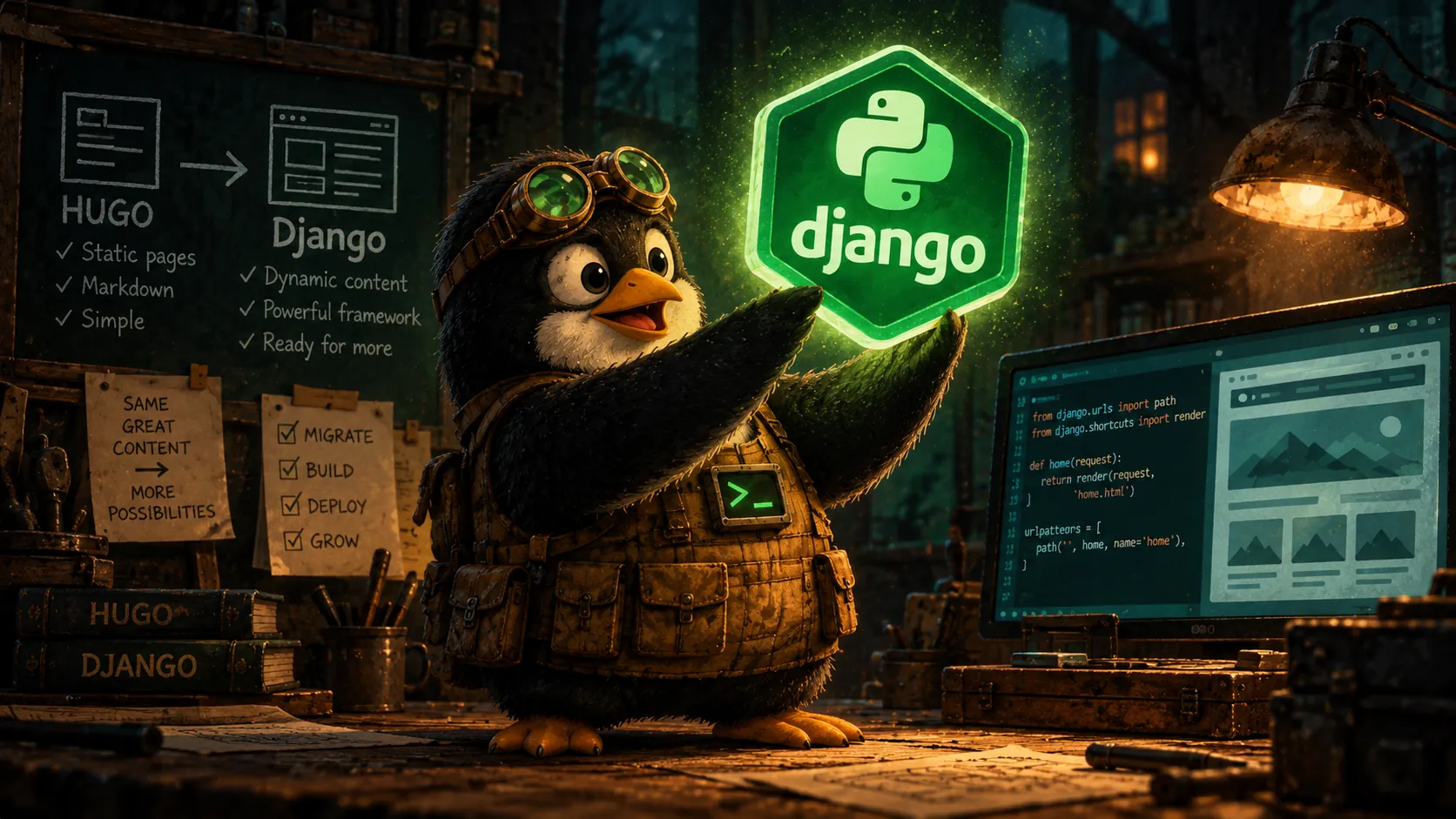 From Hugo to Django