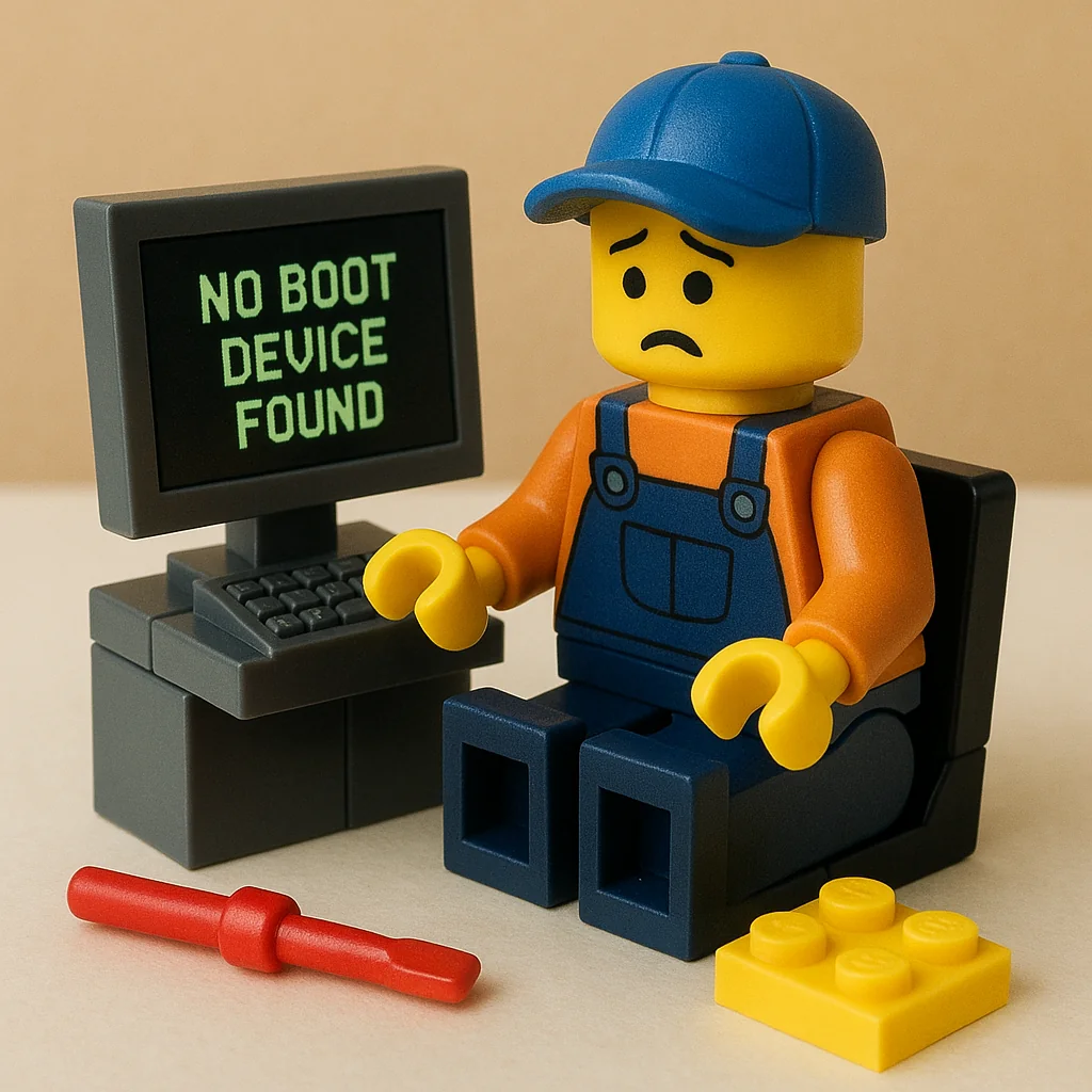 Why does my computer say 'No boot device found'?