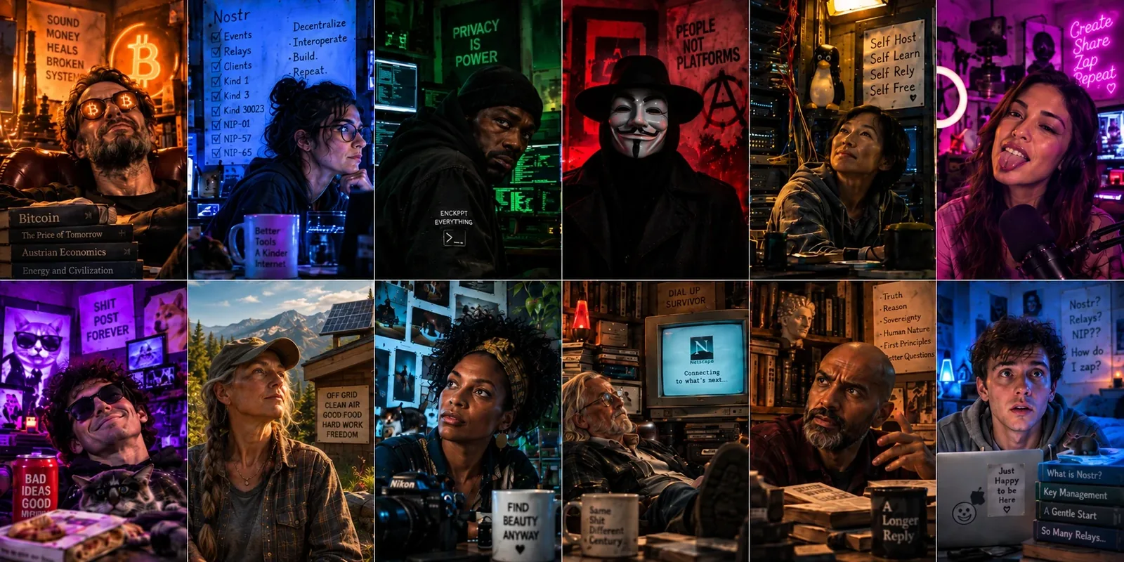 12 Personalities You Will Find on Nostr