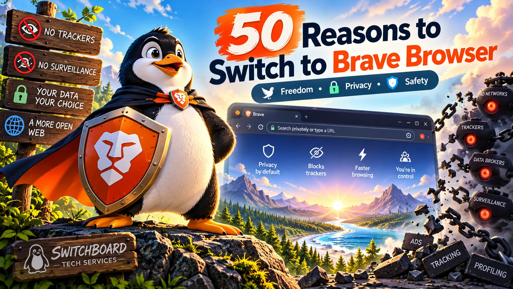 50 Reasons to Switch to Brave Browser