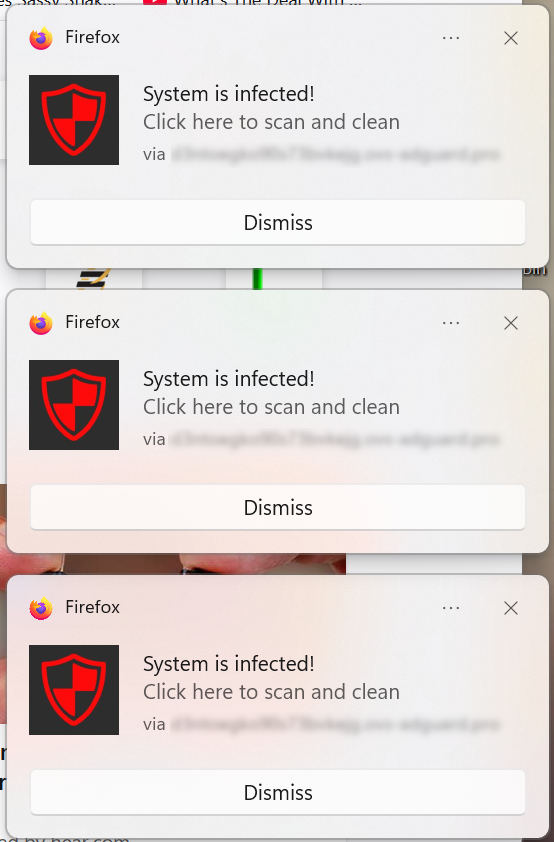 Push notification scam 1