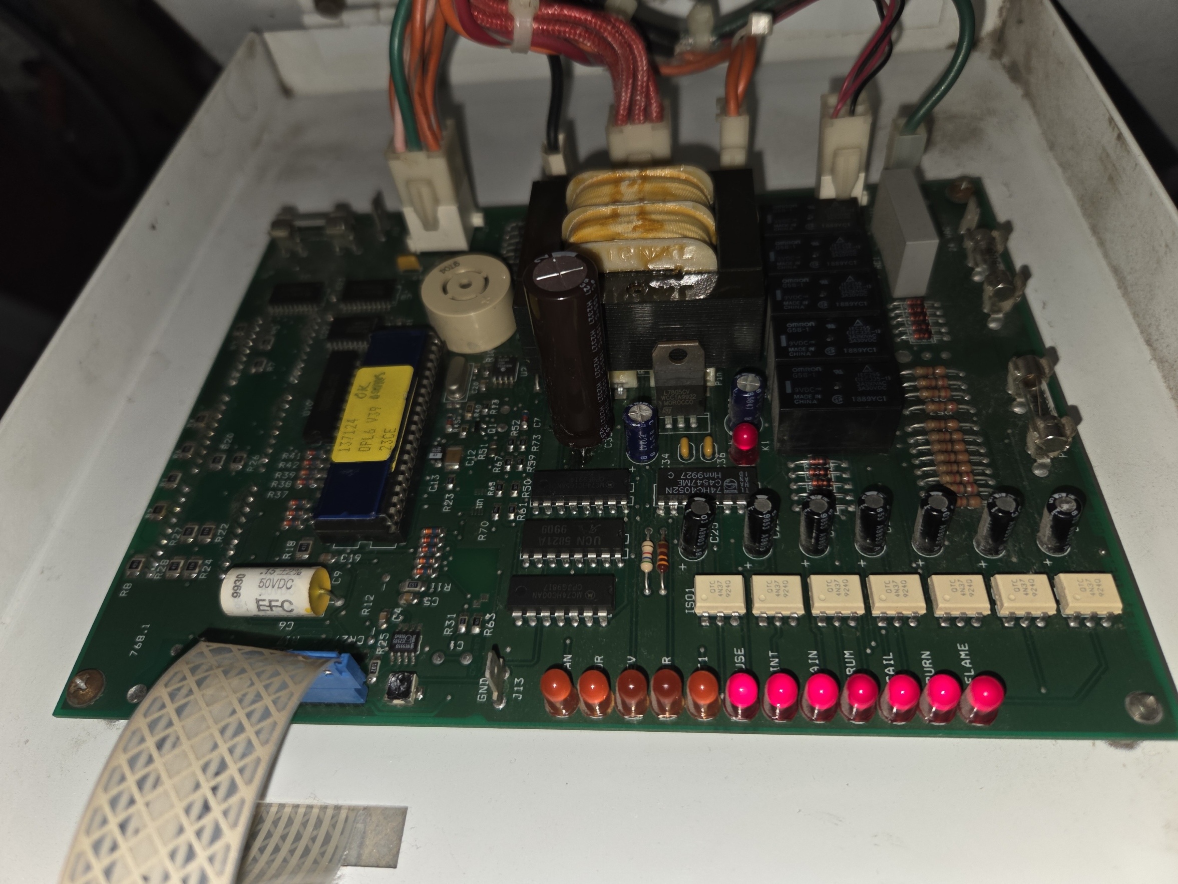 Fixed! Repaired dryer PCB linked up and working…